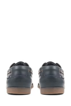 Jones Bootmaker Blue Parsons Leather Boat Shoes -Boutique Fashion Shoe Store 106881s3