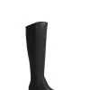 Jones Bootmaker Black Brescia Leather Ladies Knee Boots -Boutique Fashion Shoe Store 158821s