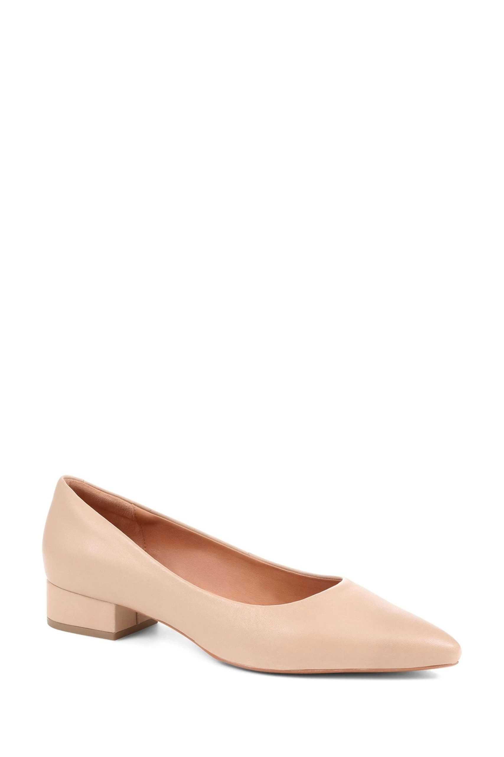 Jones Bootmaker Sunstone Leather Court Nude Shoes 5 Jones Bootmaker Sunstone Leather Court Nude Shoes - Image 3