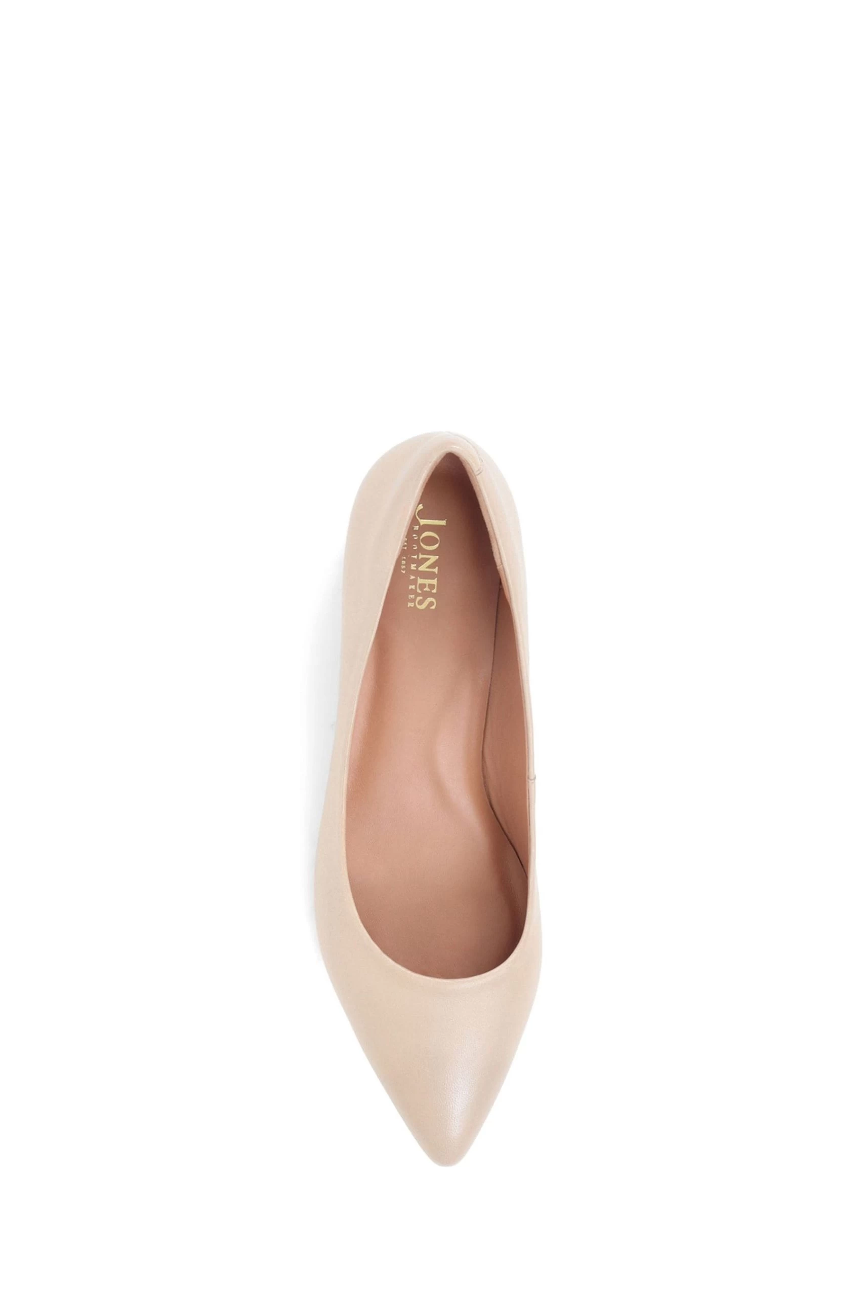 Jones Bootmaker Sunstone Leather Court Nude Shoes 7 Jones Bootmaker Sunstone Leather Court Nude Shoes - Image 5