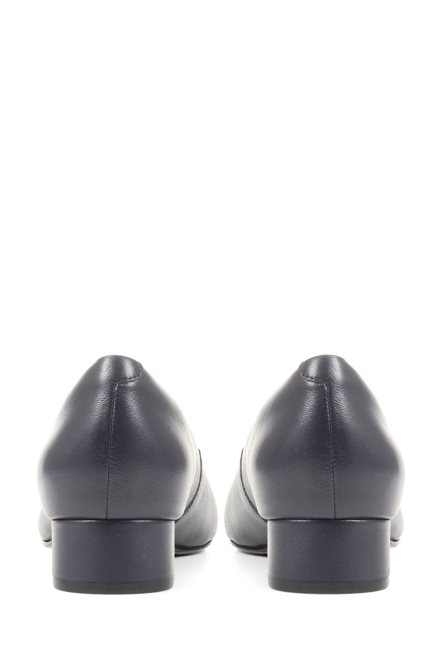 Jones Bootmaker Blue Sunstone Leather Court Shoes 5 Jones Bootmaker Blue Sunstone Leather Court Shoes - Image 3