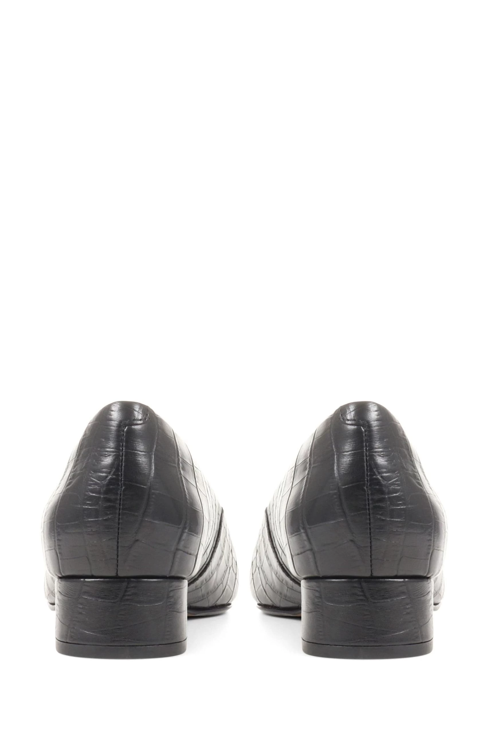 Jones Bootmaker Sunstone Leather Court Black Shoes 5 Jones Bootmaker Sunstone Leather Court Black Shoes - Image 3