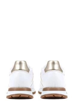 Jones Bootmaker Consciously Crafted Tristana Apple White Leather Trainers -Boutique Fashion Shoe Store 331533s4