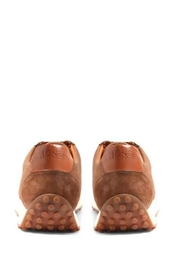 Jones Bootmaker Southend Smart Leather Brown Trainers -Boutique Fashion Shoe Store 367264s3
