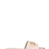 Jones Bootmaker Pink Emillina Leather Buckle Mule Sandals -Boutique Fashion Shoe Store 419822s