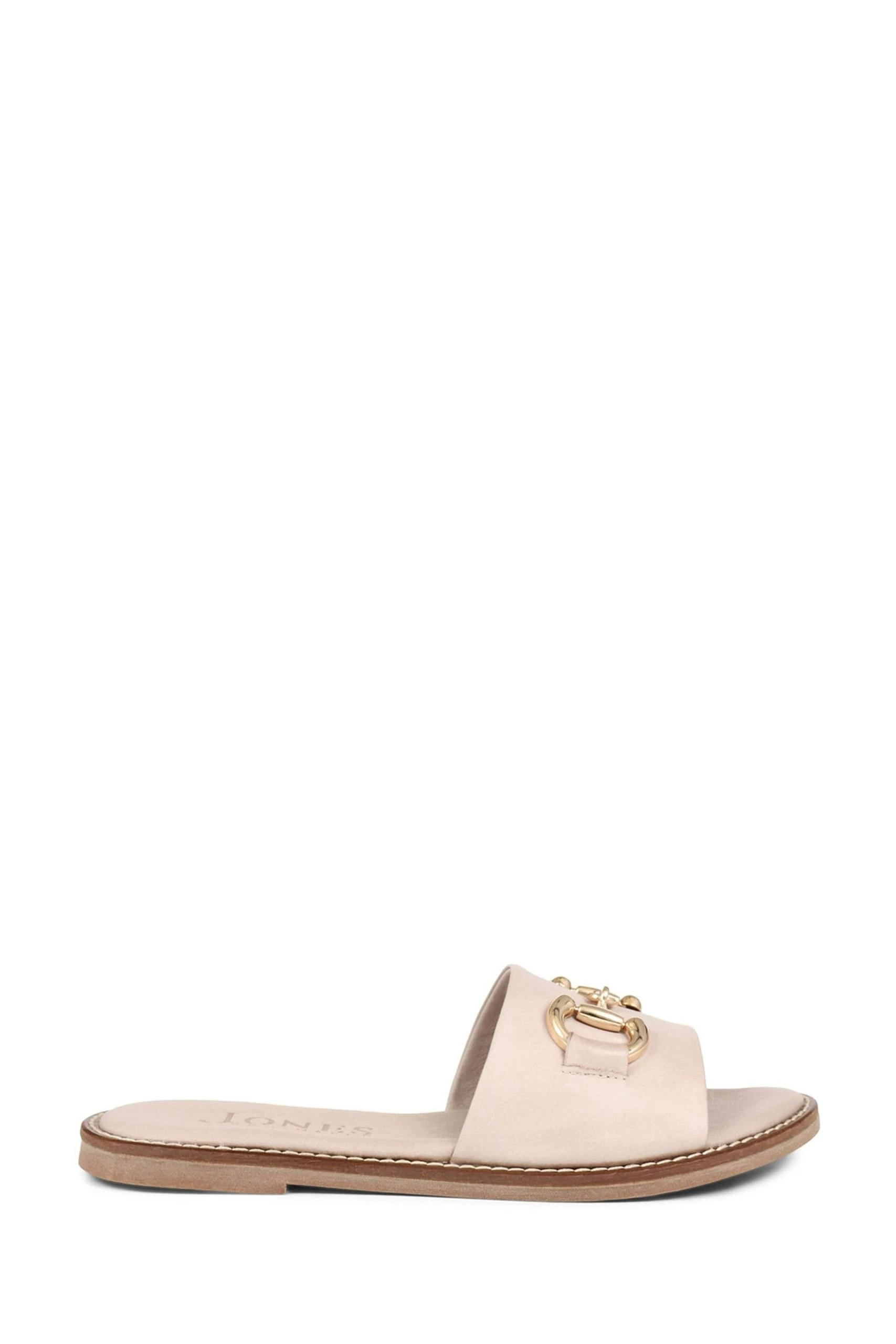 Jones Bootmaker Pink Emillina Leather Buckle Mule Sandals 3 Jones Bootmaker Pink Emillina Leather Buckle Mule Sandals
