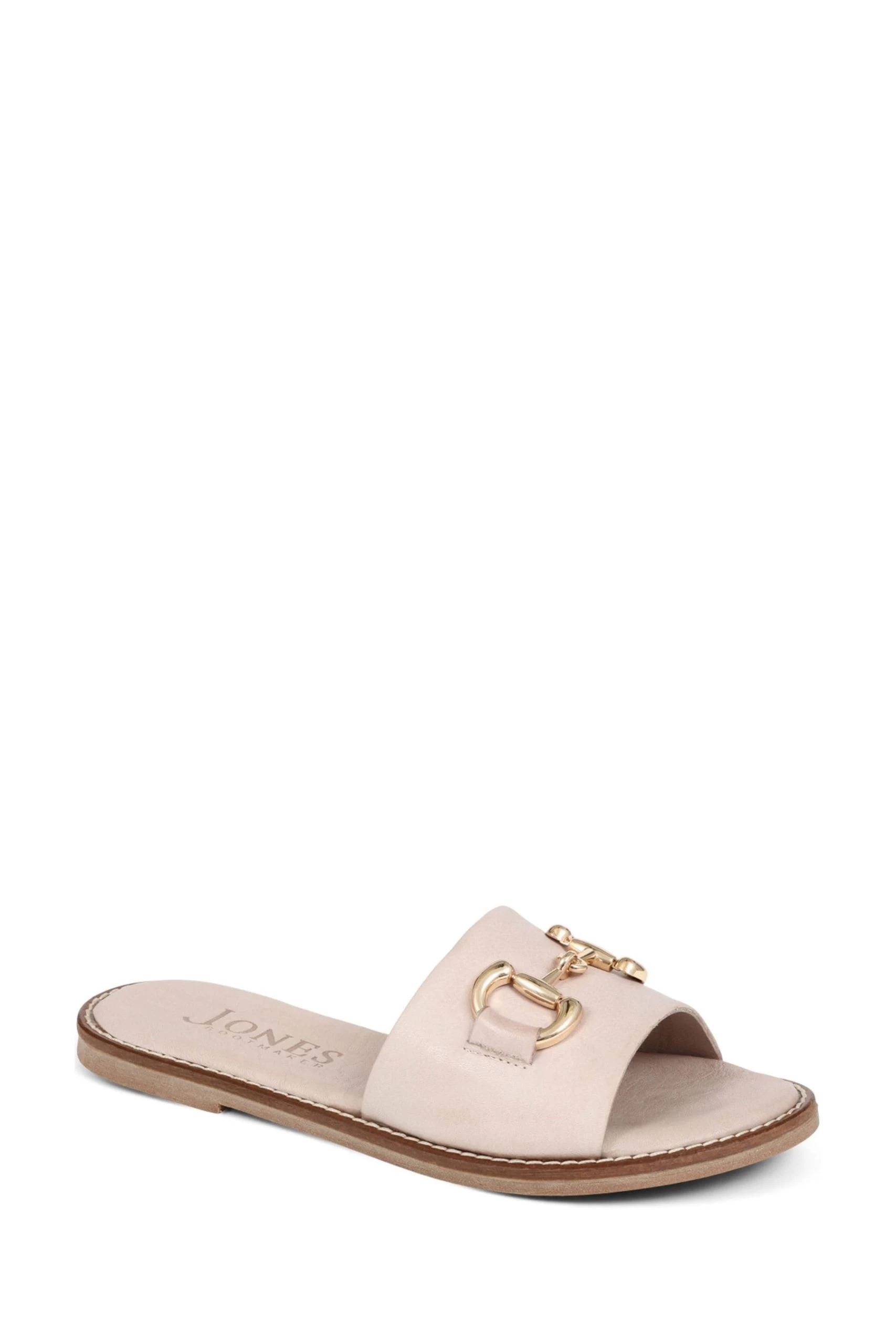 Jones Bootmaker Pink Emillina Leather Buckle Mule Sandals 4 Jones Bootmaker Pink Emillina Leather Buckle Mule Sandals - Image 2