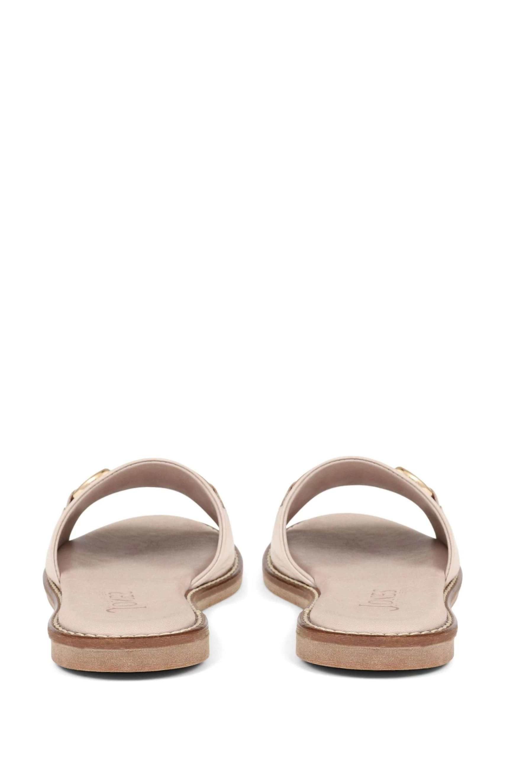 Jones Bootmaker Pink Emillina Leather Buckle Mule Sandals 5 Jones Bootmaker Pink Emillina Leather Buckle Mule Sandals - Image 3