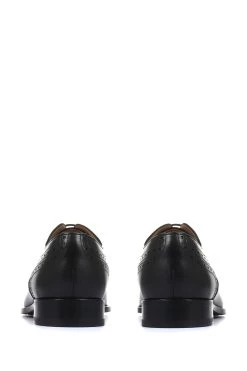 Jones Bootmaker Black Joseph Leather Oxford Men's Semi-Brogues -Boutique Fashion Shoe Store 498578s3