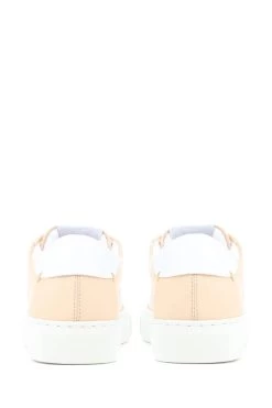 Jones Bootmaker Consciously Crafted Tillie Apple Nude Leather Trainers -Boutique Fashion Shoe Store 514219s3
