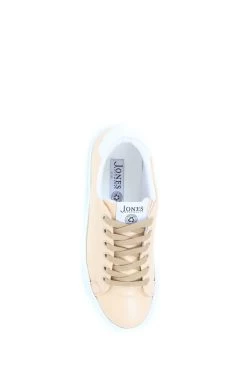 Jones Bootmaker Consciously Crafted Tillie Apple Nude Leather Trainers -Boutique Fashion Shoe Store 514219s4