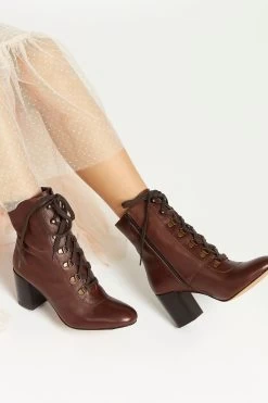 Jones Bootmaker Liana Lace-Up Heeled Ladies Ankle Boots