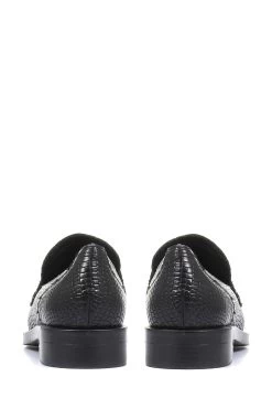 Jones Bootmaker Black Chiswick Leather Ladies Penny Loafers -Boutique Fashion Shoe Store 591590s3
