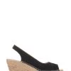 Jones Bootmaker Black Rosanna Slingback Wedges -Boutique Fashion Shoe Store 612674s