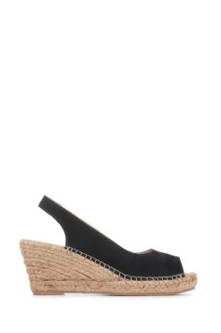 Jones Bootmaker Black Rosanna Slingback Wedges