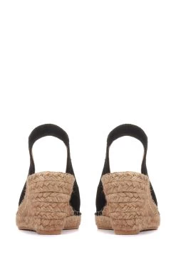 Jones Bootmaker Black Rosanna Slingback Wedges -Boutique Fashion Shoe Store 612674s3