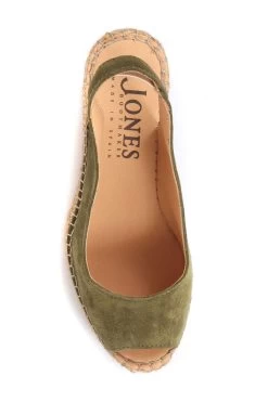 Jones Bootmaker Green Rosanna Slingback Wedges -Boutique Fashion Shoe Store 633233s5