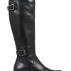 Jones Bootmaker Black Leather Ladies Knee High Rider Boots -Boutique Fashion Shoe Store 676989s