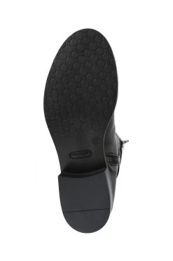 Jones Bootmaker Black Leather Ladies Knee High Rider Boots -Boutique Fashion Shoe Store 676989s5