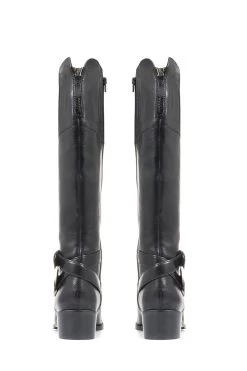 Jones Bootmaker Phoebe Leather Knee High Black Boots 11 Jones Bootmaker Phoebe Leather Knee High Black Boots -Boutique Fashion Shoe Store 6932W2s4