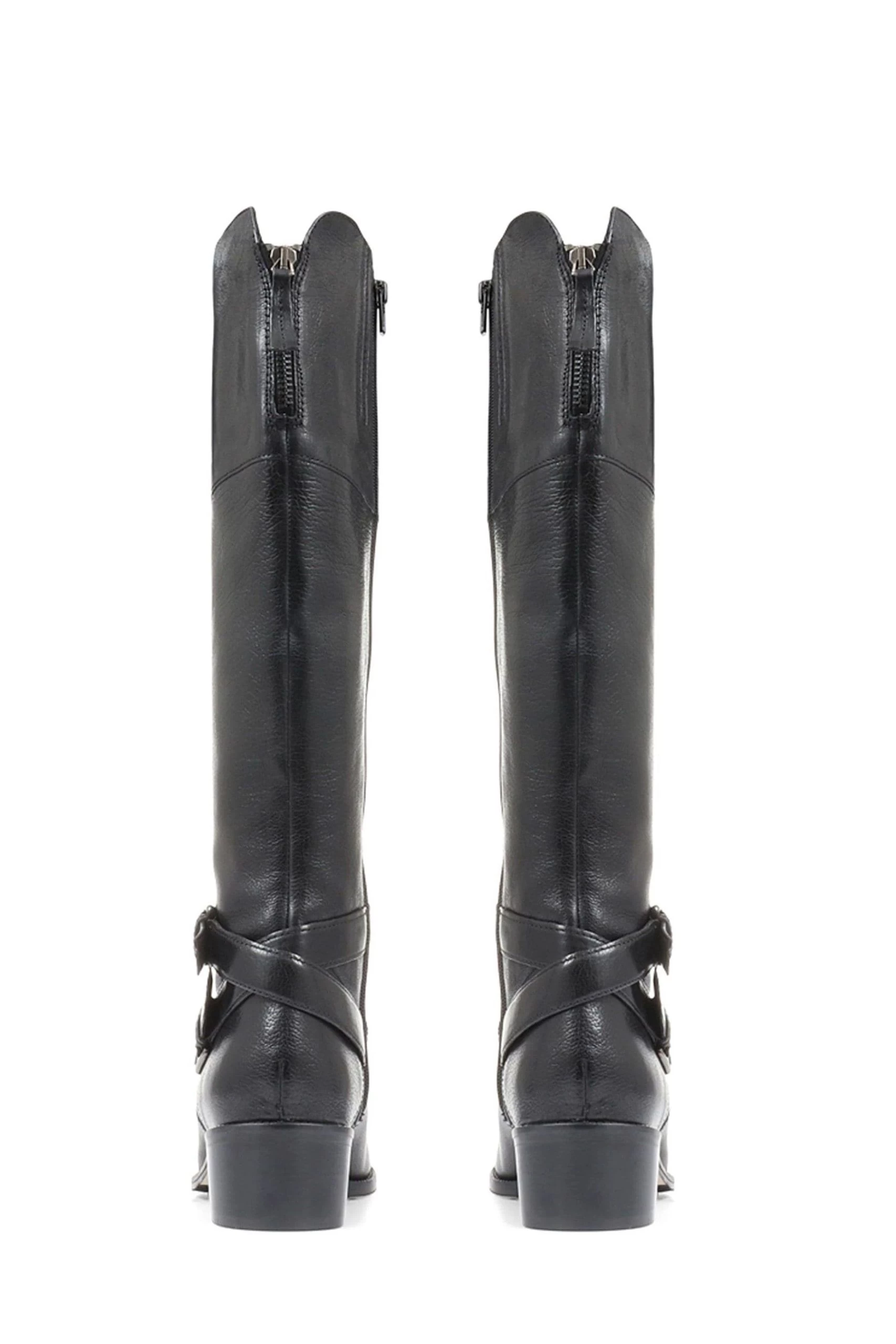 Jones Bootmaker Phoebe Leather Knee High Black Boots 6 Jones Bootmaker Phoebe Leather Knee High Black Boots - Image 4