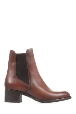 Jones Bootmaker Natural Doria Heeled Leather Chelsea Boots