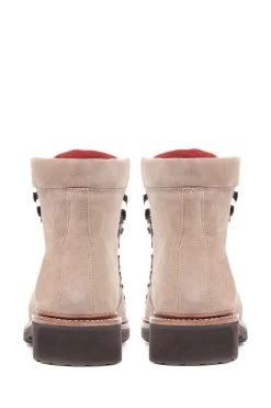 Jones Bootmaker Cream Klara Goodyear Welted Leather Ladies Hiker Boots -Boutique Fashion Shoe Store 791730s3