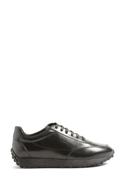 Jones Bootmaker Southend Smart Leather Black Trainers