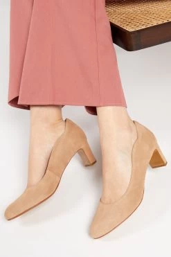 Jones Bootmaker Nude Zoey Leather Court Shoes