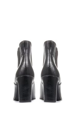 Jones Bootmaker Calliope Heeled Black Ankle Boots -Boutique Fashion Shoe Store 87J460s5