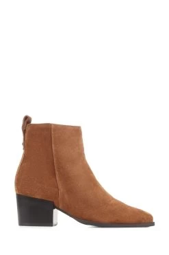 Jones Bootmaker Caileigh Brown Suede Western Boots