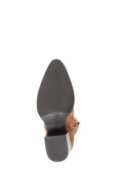 Jones Bootmaker Caileigh Brown Suede Western Boots -Boutique Fashion Shoe Store 87L694s4