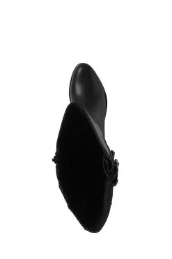 Jones Bootmaker Black Knee High Ladies Leather Boots -Boutique Fashion Shoe Store 886231s5