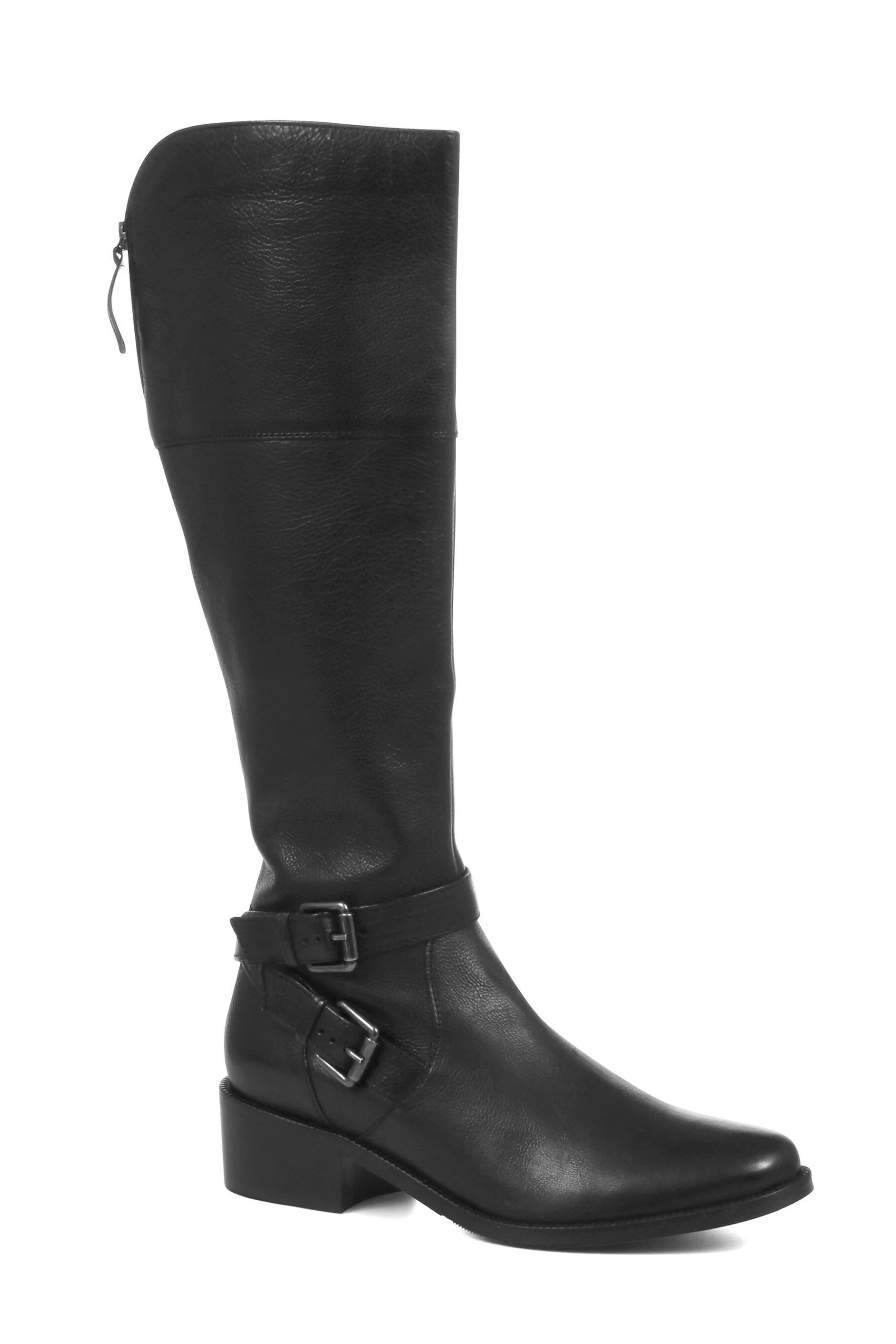 Jones Bootmaker Black Slim Fit Leather Ladies Knee High Boots 4 Jones Bootmaker Black Slim Fit Leather Ladies Knee High Boots - Image 2