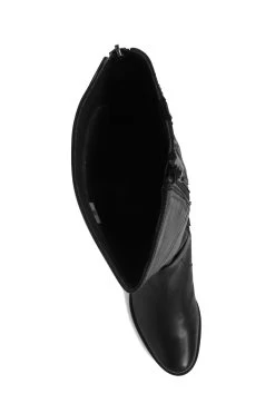 Jones Bootmaker Black Slim Fit Leather Ladies Knee High Boots 10 Jones Bootmaker Black Slim Fit Leather Ladies Knee High Boots -Boutique Fashion Shoe Store 924732s4