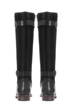 Jones Bootmaker Black Leather Ladies Knee High Boots -Boutique Fashion Shoe Store 939076s3