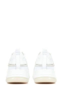 Jones Bootmaker Samanta White Chunky Leather Trainers 8 Jones Bootmaker Samanta White Chunky Leather Trainers -Boutique Fashion Shoe Store A07099s2