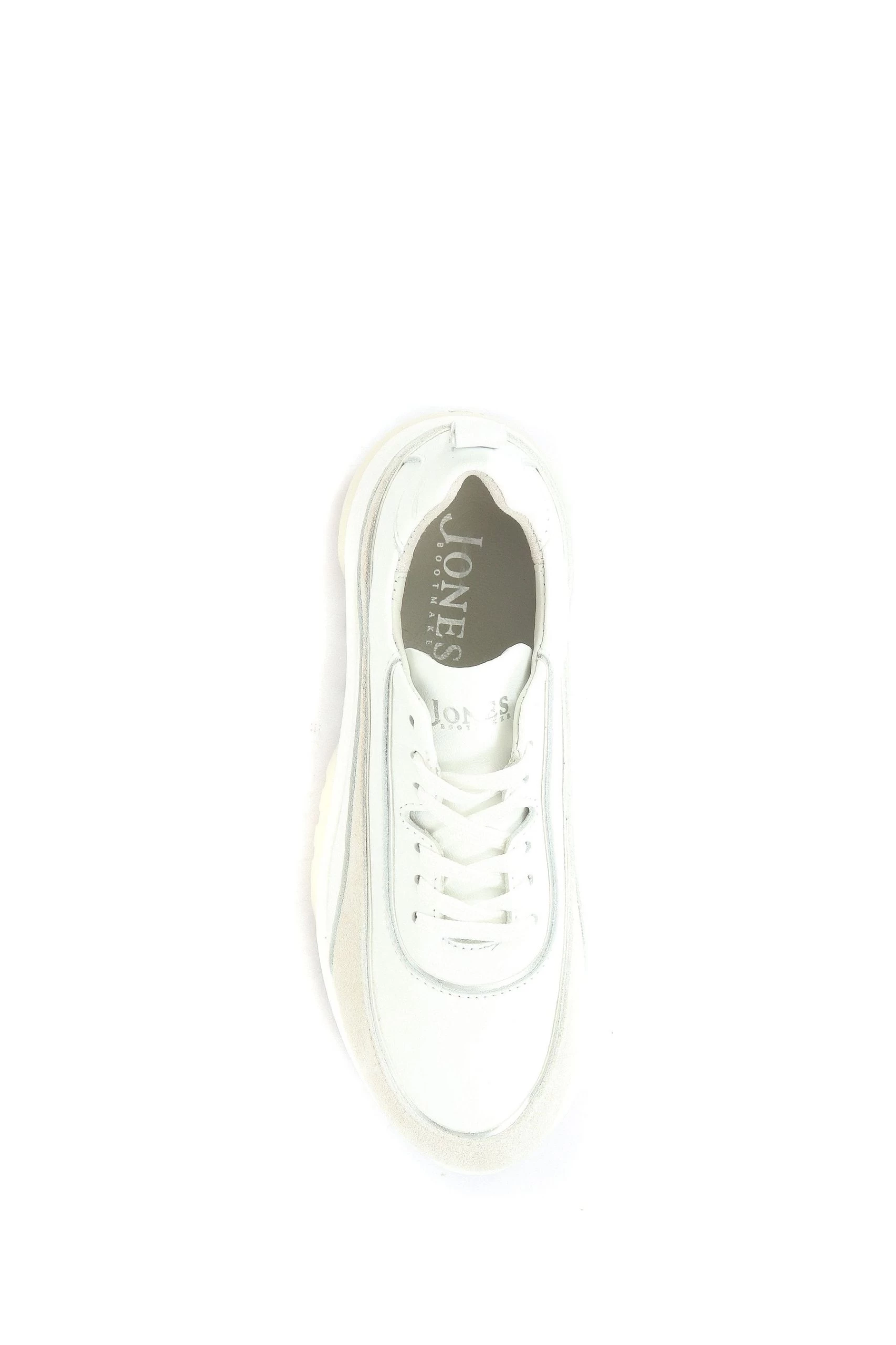 Jones Bootmaker Samanta White Chunky Leather Trainers 6 Jones Bootmaker Samanta White Chunky Leather Trainers - Image 4