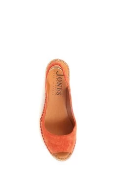 Jones Bootmaker Orange Rosanna Slingback Wedges -Boutique Fashion Shoe Store A07103s3