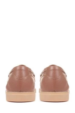 Jones Bootmaker Brown Philadelphia Leather Boat Shoes -Boutique Fashion Shoe Store A07111s3