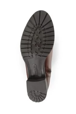 Jones Bootmaker Womens Cinzia Brown Leather Riding Boots -Boutique Fashion Shoe Store A07192s4