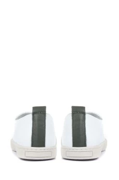 Jones Bootmaker White Midwood Womens Leather Trainers -Boutique Fashion Shoe Store A10019s4