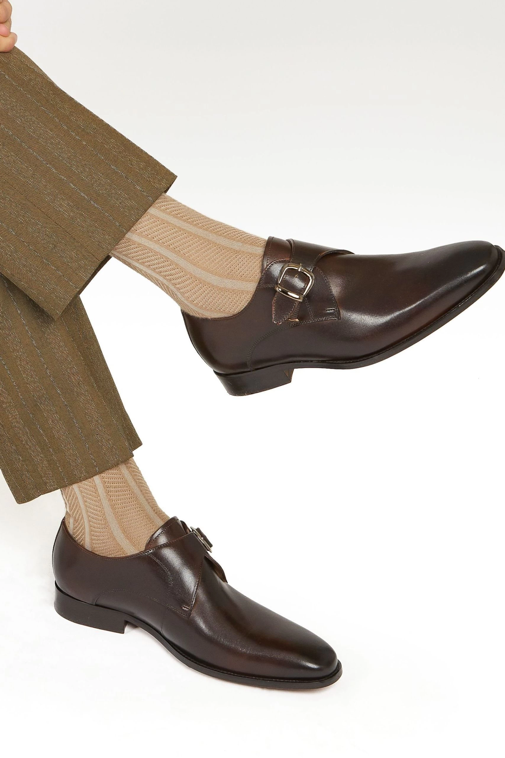 Jones Bootmaker Justin Men's Leather Single Strap Monk Shoes 3 Jones Bootmaker Justin Men's Leather Single Strap Monk Shoes