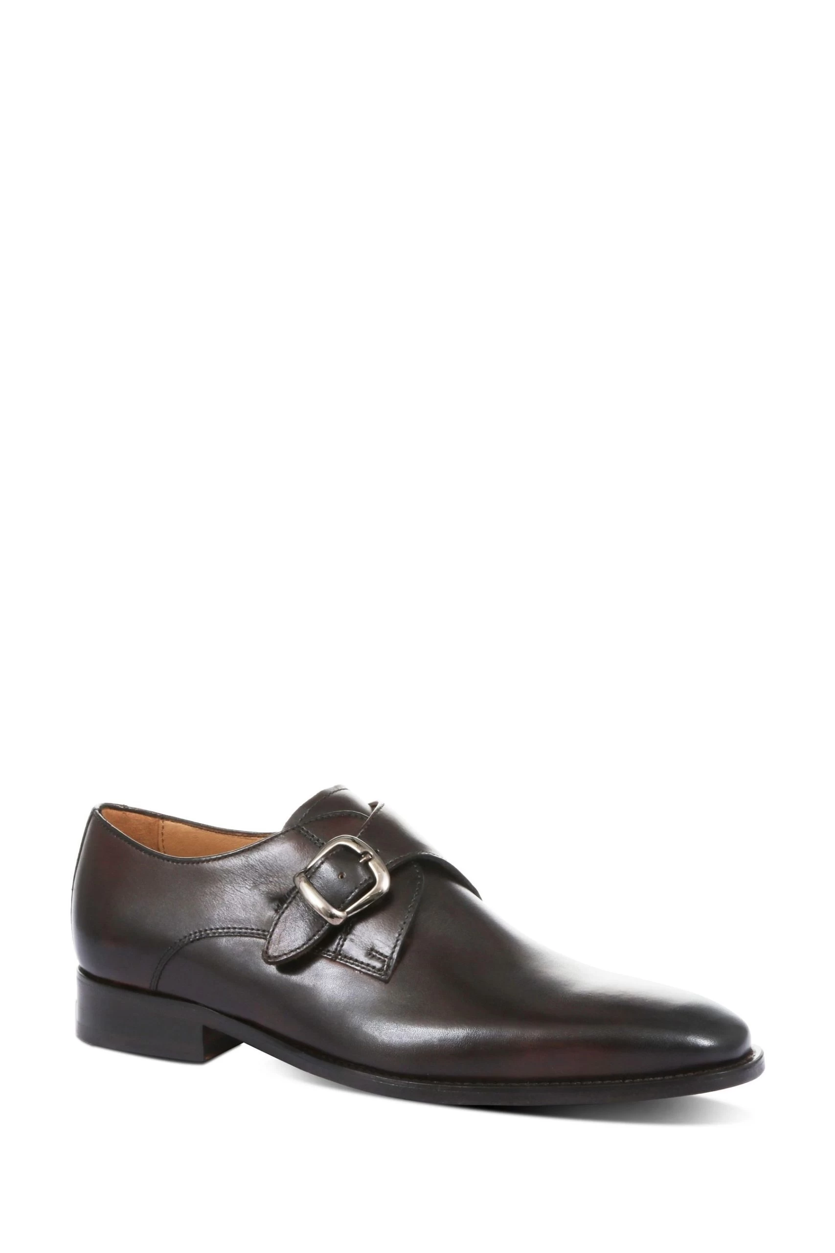 Jones Bootmaker Justin Men's Leather Single Strap Monk Shoes 5 Jones Bootmaker Justin Men's Leather Single Strap Monk Shoes - Image 3