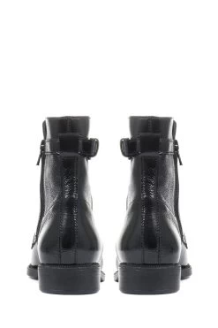 Jones Bootmaker Sorrento Patent Leather Ladies Combat Boots -Boutique Fashion Shoe Store A11235s3