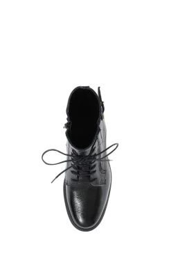 Jones Bootmaker Sorrento Patent Leather Ladies Combat Boots -Boutique Fashion Shoe Store A11235s4