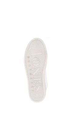 Jones Bootmaker White Singapore Leather Lace-Up Trainers -Boutique Fashion Shoe Store A26 786s6