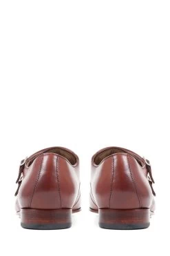Jones Bootmaker Notting Hill Double Monk Brown Shoes -Boutique Fashion Shoe Store A26406s3