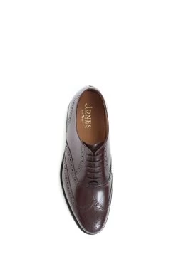 Jones Bootmaker Red Mayfair Goodyear Welted Leather Oxford Brogues -Boutique Fashion Shoe Store A26599s4