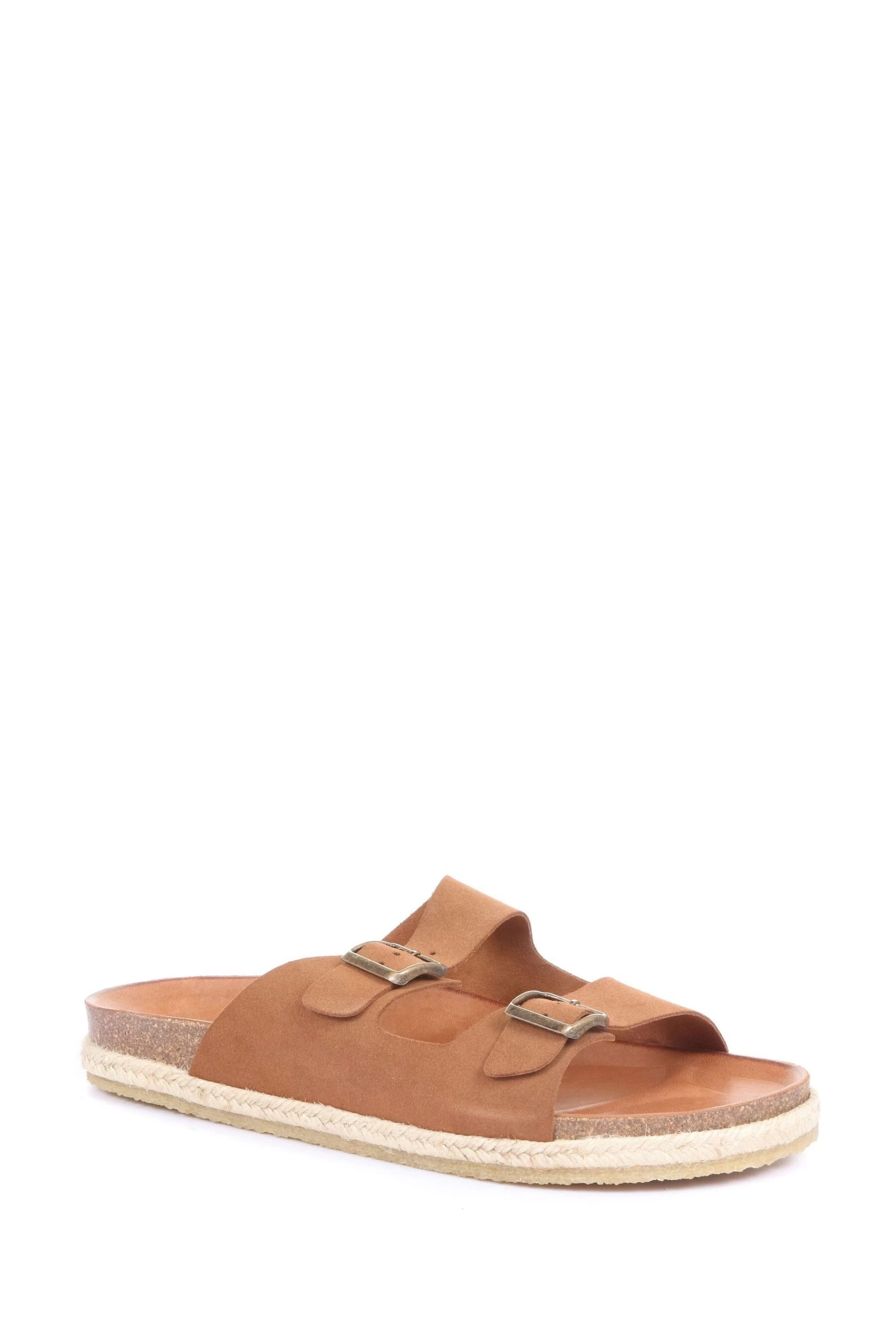 Jones Bootmaker Brown West Village Men's Leather Mules Sandals 4 Jones Bootmaker Brown West Village Men's Leather Mules Sandals - Image 2